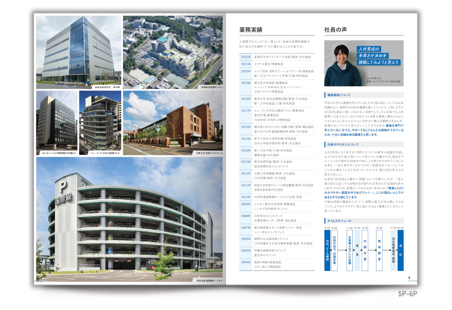 労働者派遣事業社さまの8ページタイプ採用案内の作成の制作物4